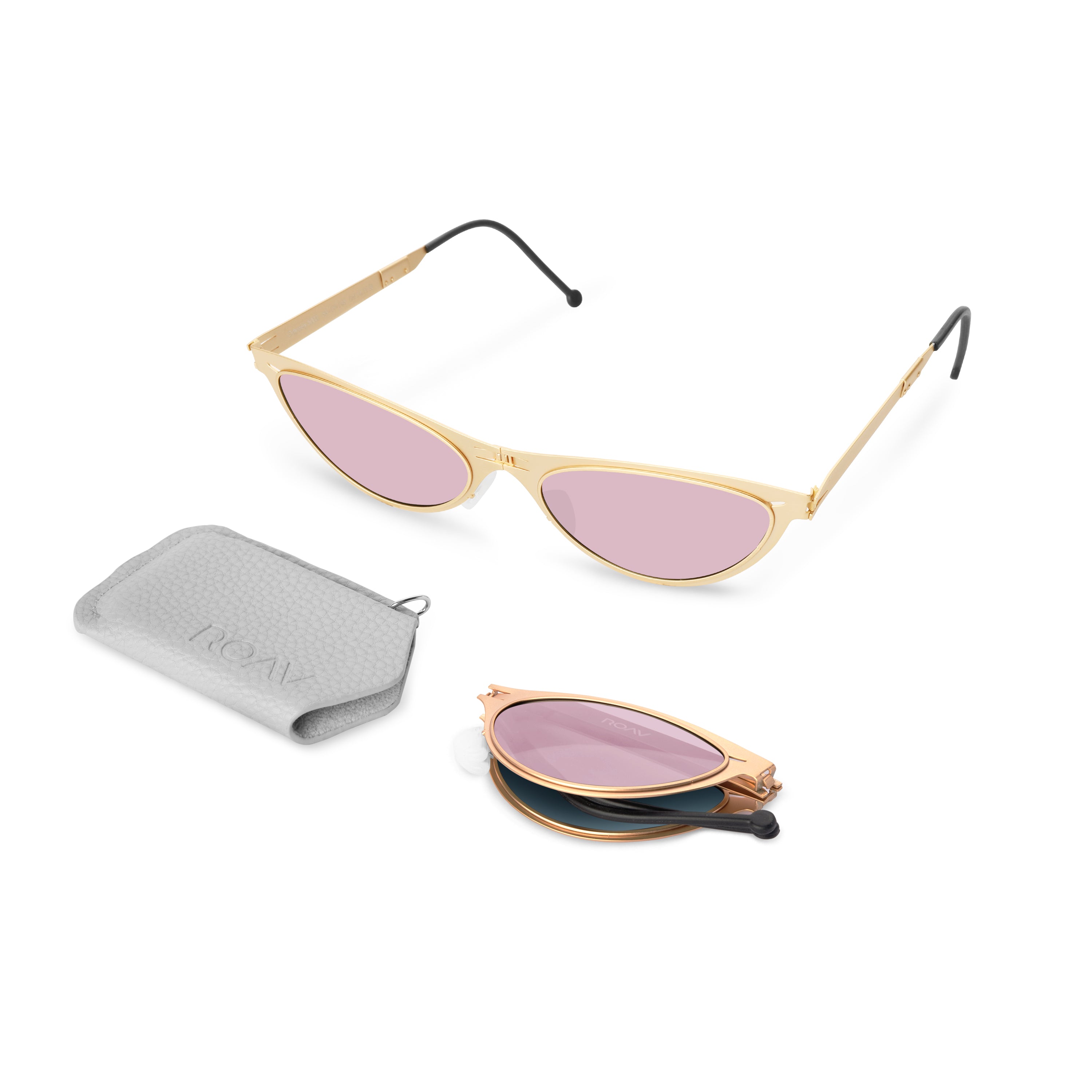 ATHENA Gold | Light Pink - ROAV Eyewear