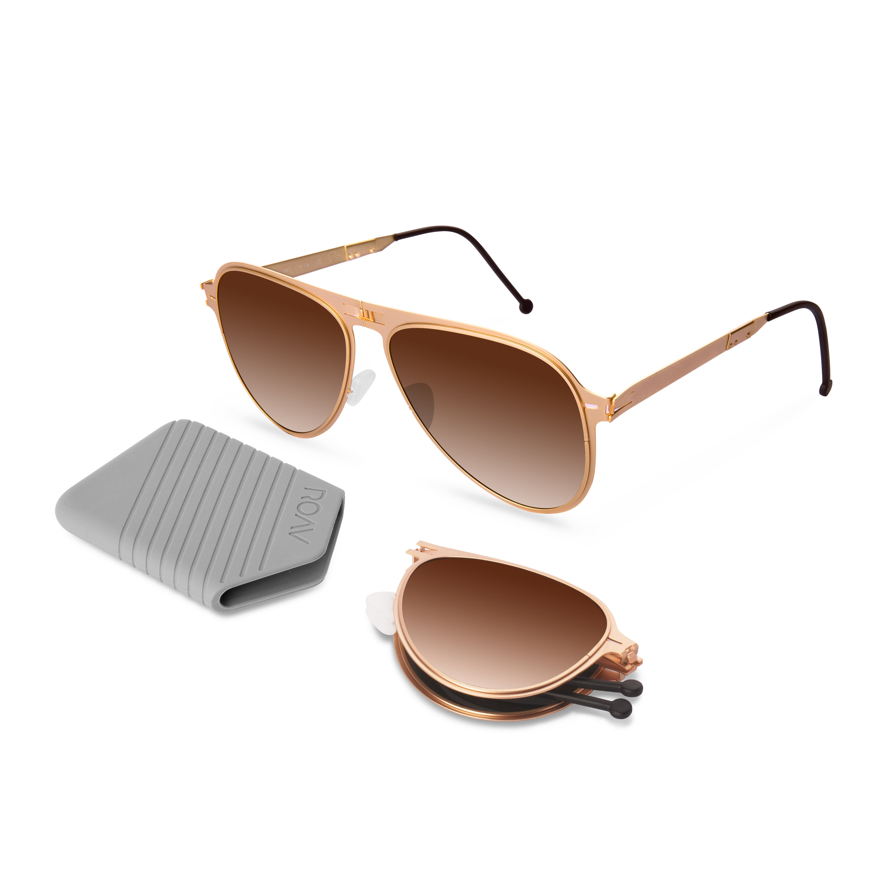 ATLAS Gold | Brown - ROAV Eyewear